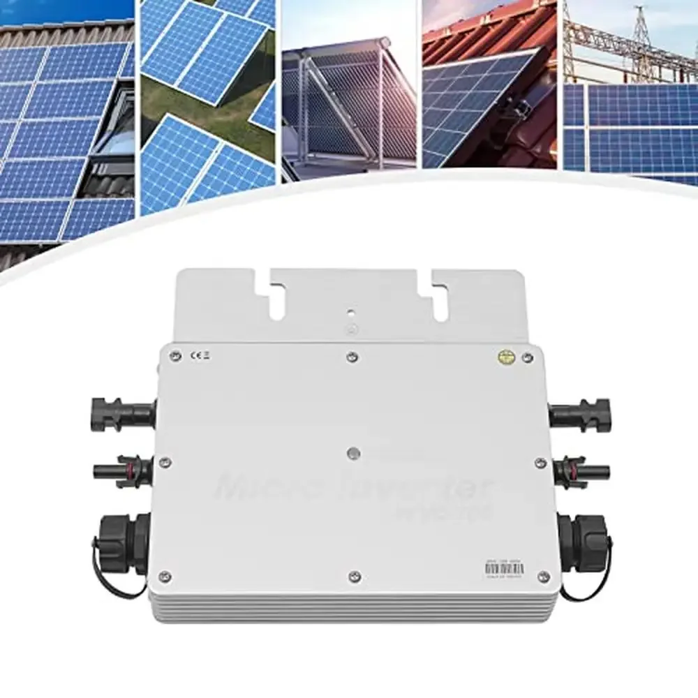 Solar Micro Inverter MPPT Grid Tie Pure Sine Wave DC to AC Smart Inversor IP65 Power Stations Schools Truck 700W XJ-WVC-700W