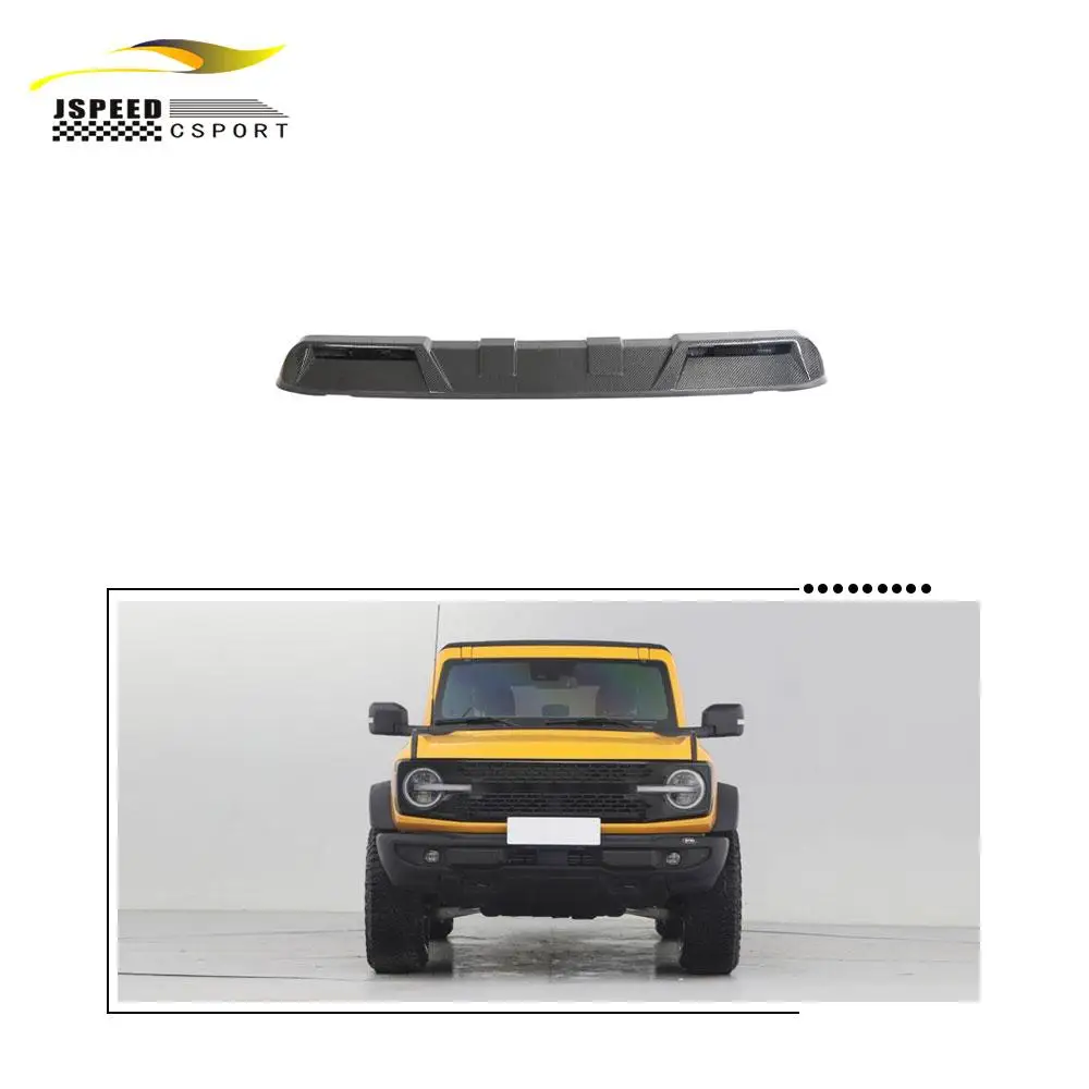 

Suitable for Ford Bronco 2021-2023 Carbon fiber front roof spoiler wings