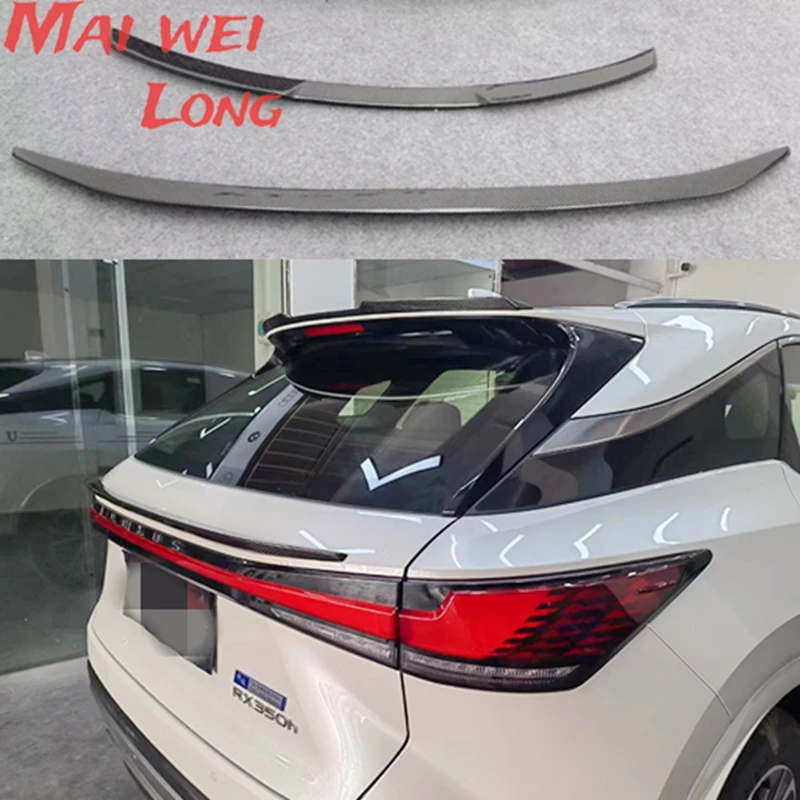 Car Styling Carbon fiber CAR REAR WING TRUNK LIP Middle SPOILER FOR LEXUS RX RX200 RX200t RX300h 2022 2023 Auto Roof spoiler