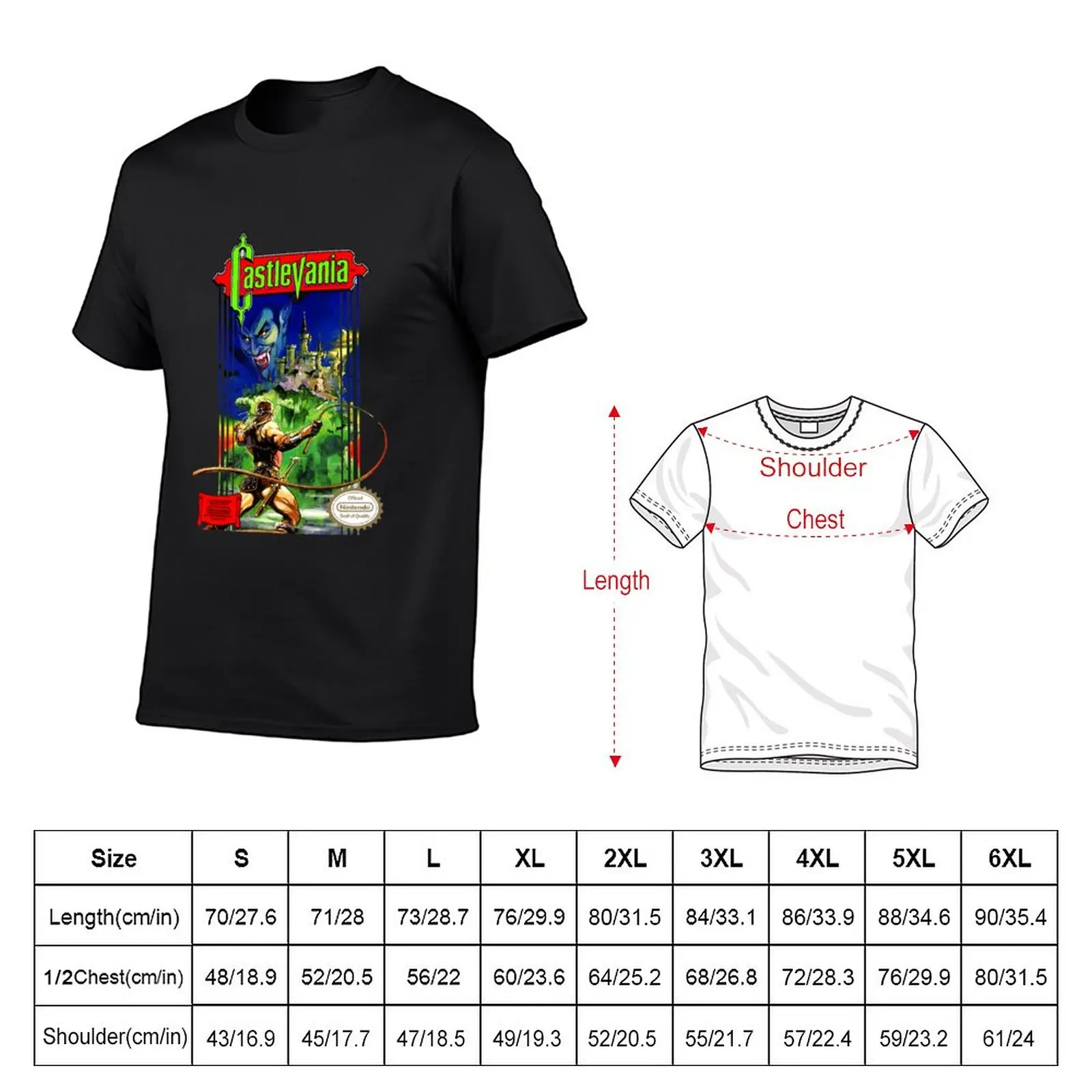 New Castlevania For Fans T-Shirt Short sleeve tee plus size tops tees t shirt men