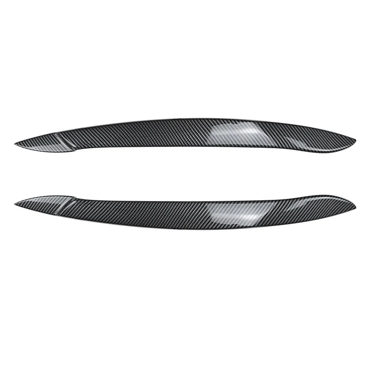 

Car Front Headlight Cover Head Light Lamp Eyelid Eyebrow Trim ABS for BMW X5 E70 2008-2013 Carbon Fiber