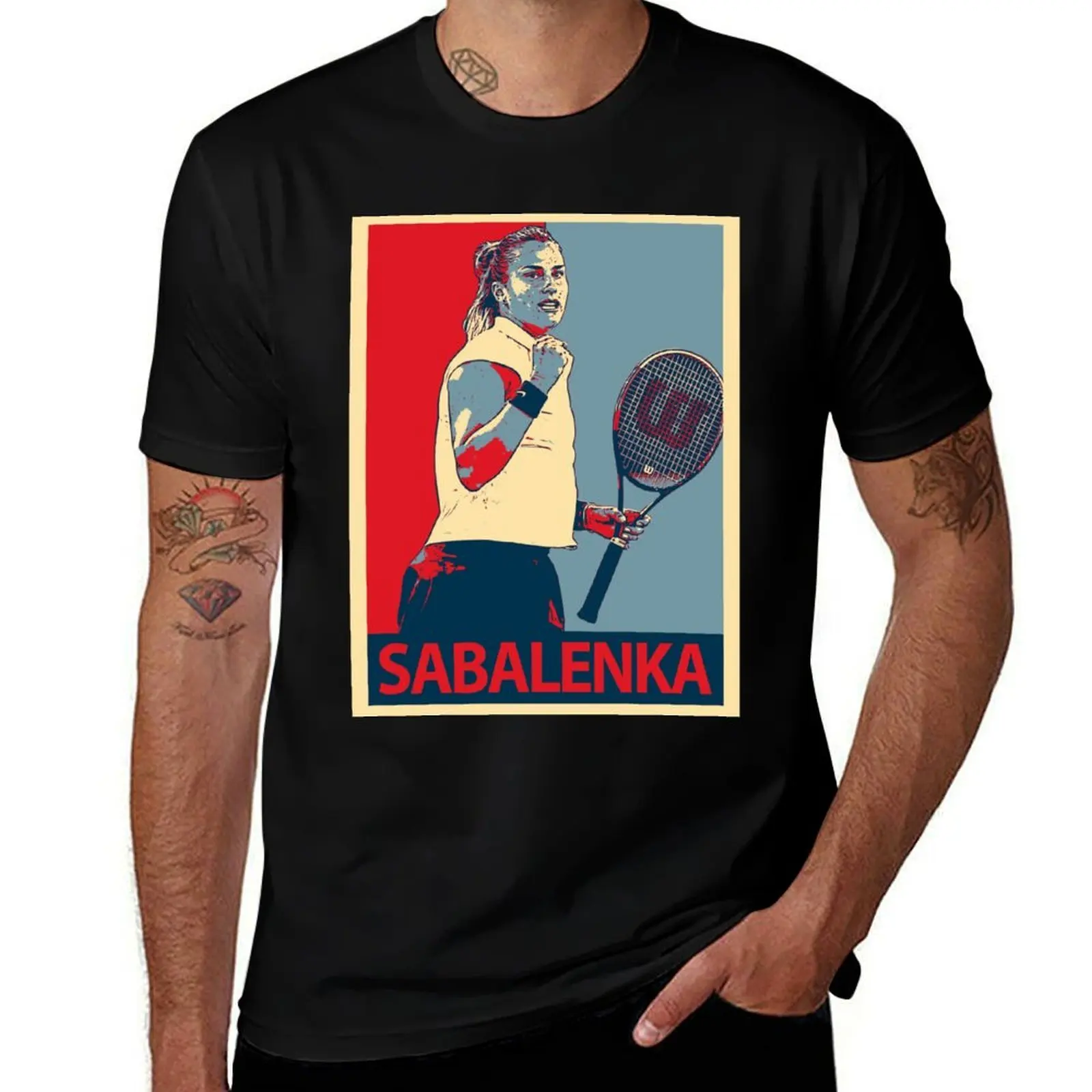 

Aryna Sabalenka T-Shirt Big Size Short Sleeve Casual Top