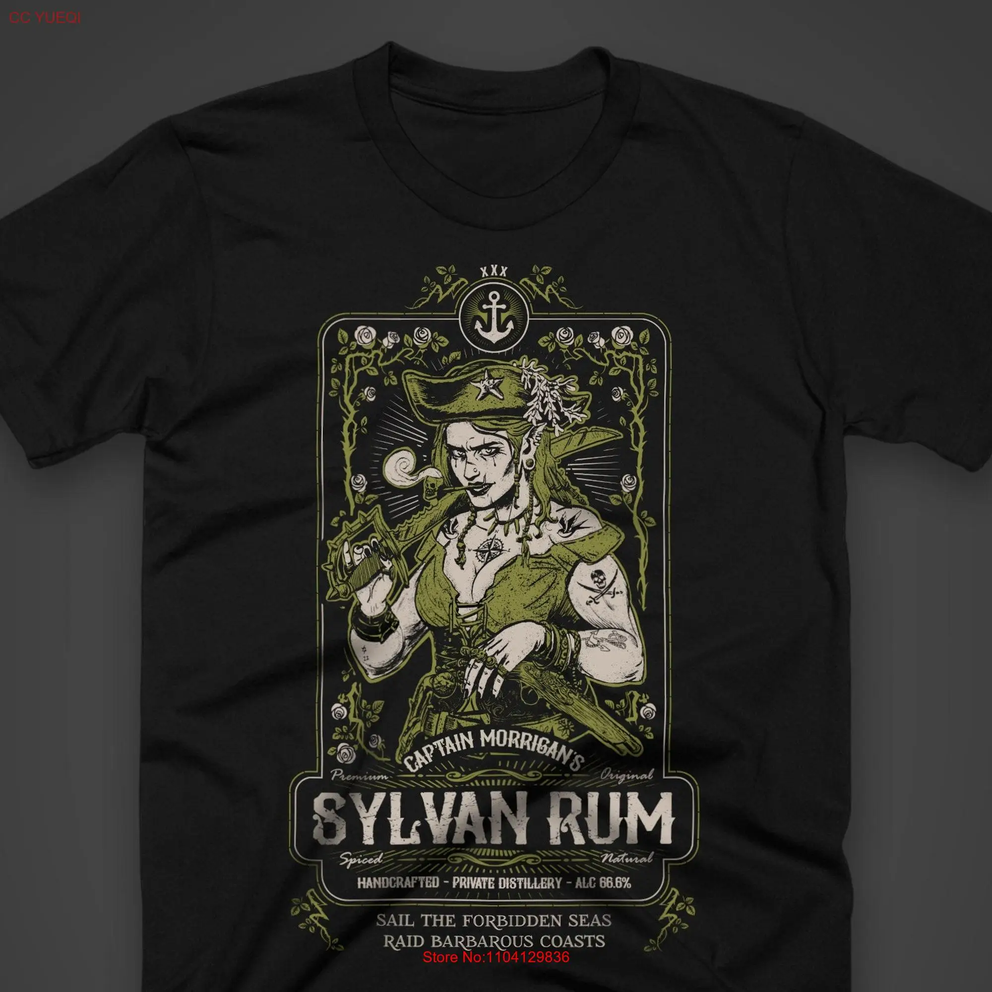 Sylvan Rum A fantasy themed t shirt screen printed by hand long or short sleeves