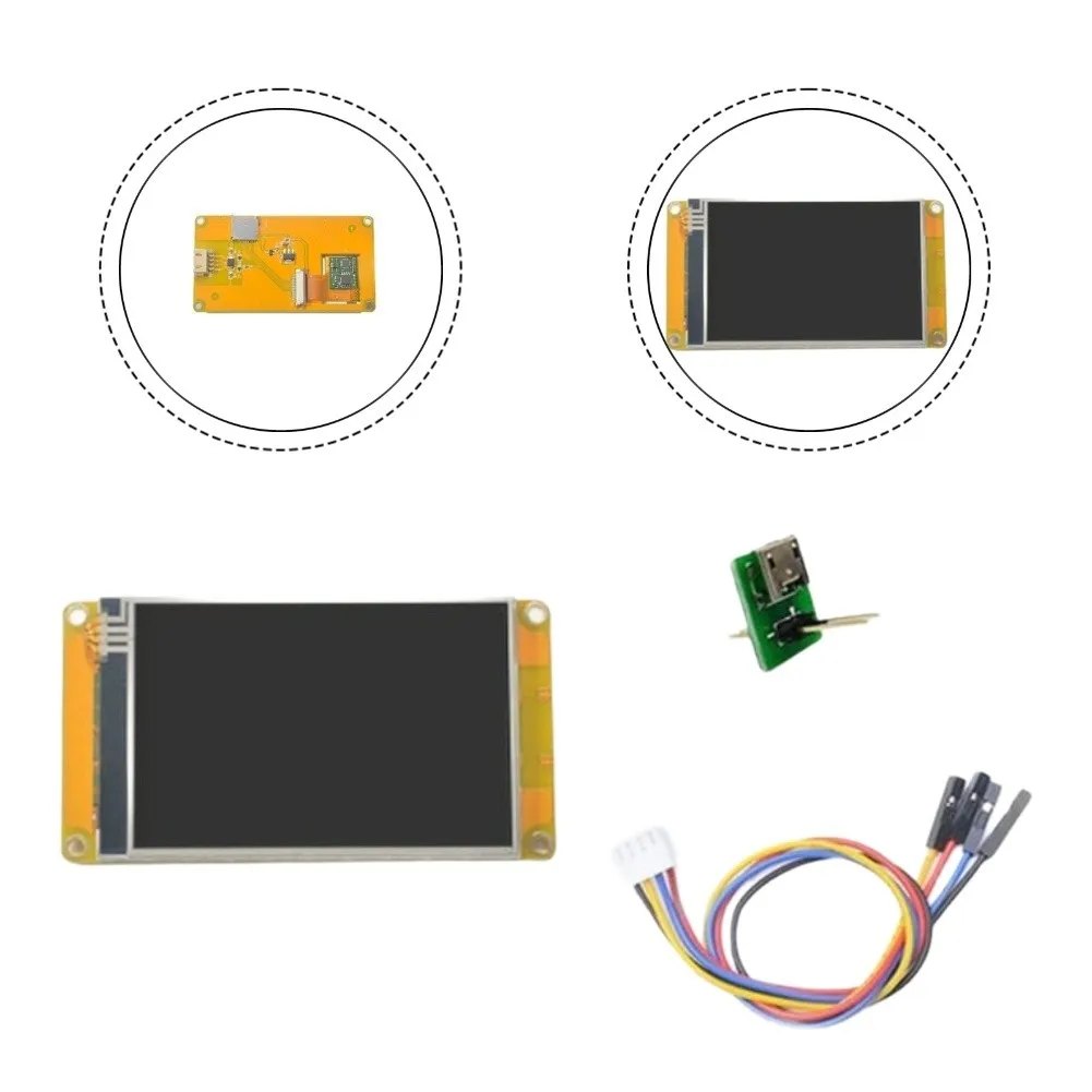 2.4 3.5 Inch HMI TFT LCD Resistive Touch Panel Nextion Discovery RGB 480x320 ARM Cortex M0 For Industrial Control Tool Set
