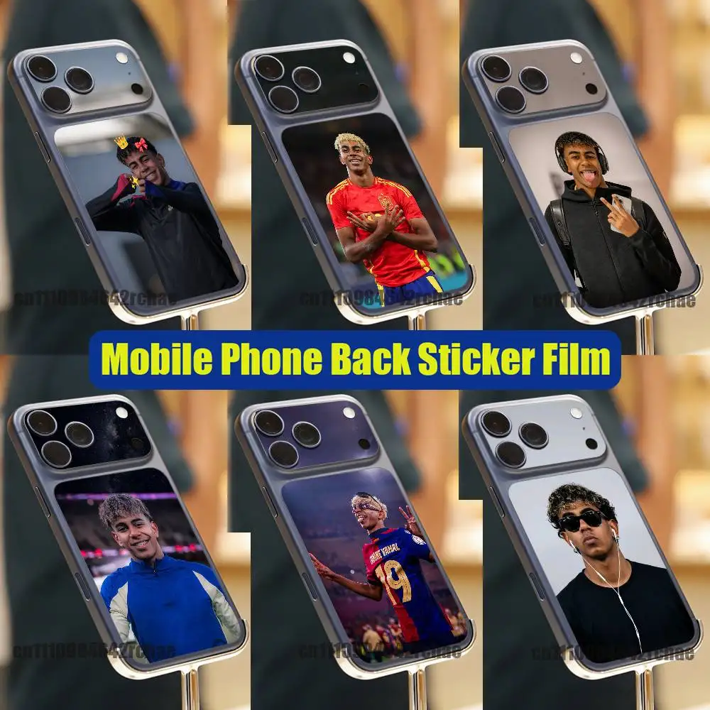 

For L-Lamine Yamal iPhone 17 Pro Max Phone Back Sticker Film Decal Skin Wrap DIY Custom Stickers Full Cover