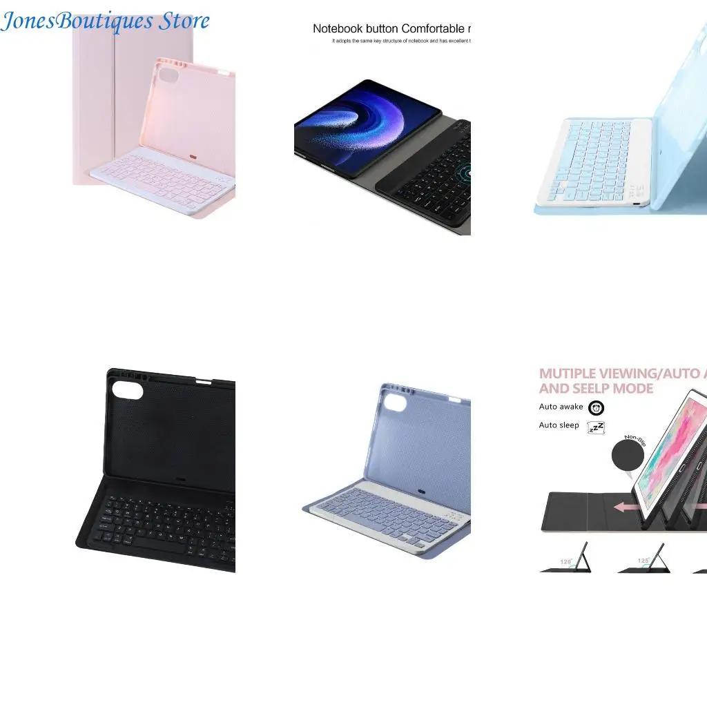 

12.1" Tablet Case Cover With Easy Keyboard Case Set for Pad W8KE