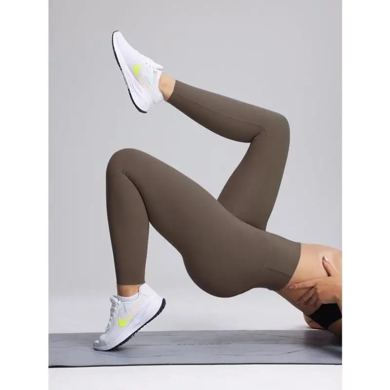 

High Waist Breathable Women's Color Tight Pants Autumn Sle Comfortable Fit Straight Leg PVC Material ex Design