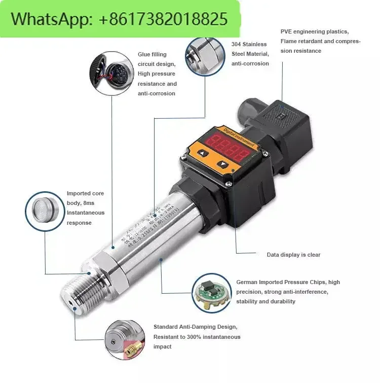 High Quality Low Cost 420ma 0.5-4.5v Air Compressor Water Truck Fuel Oil Brake Compressors Ceramic Water Pressure Sensor Price