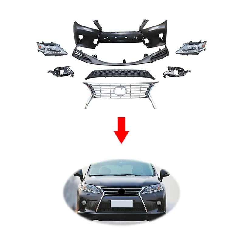 

Upgrade Bodykit for Lexus RX350 RX450H 2009-2012 body kit car Front Grill Front Bumper Lip Front Face