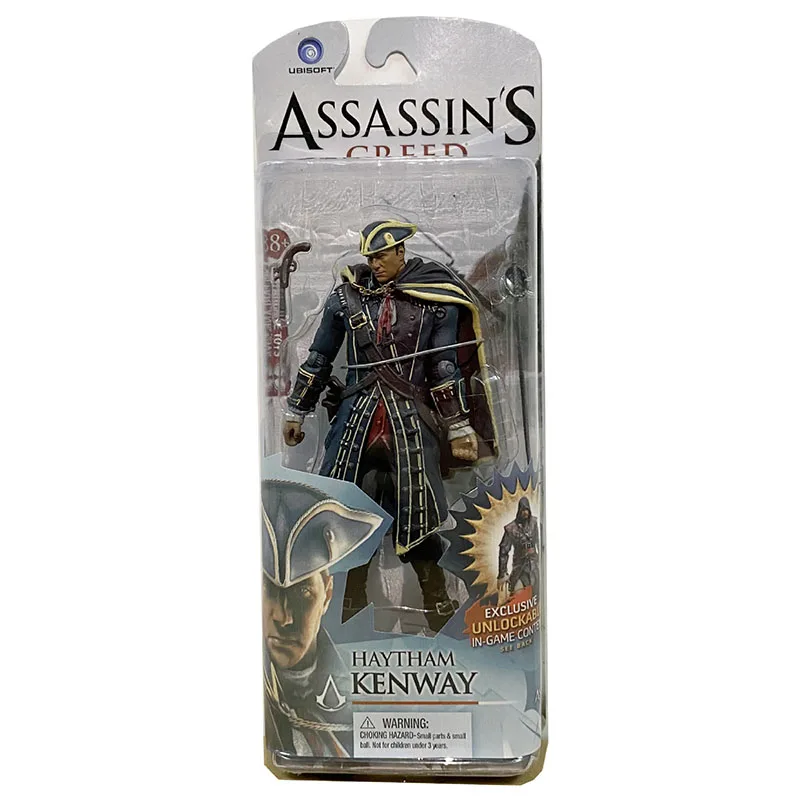 Juego Assassins Creed modelo Conner Edward Kenway Haytham Ezio figura de acción Manga colección Figuras juguetes periféricos