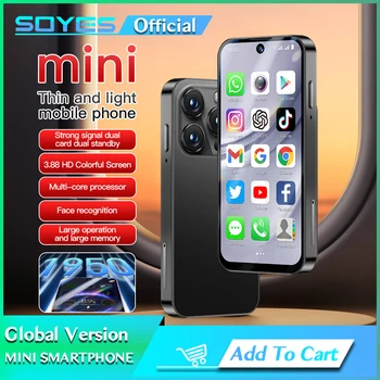 SOYES XS19 Pro 3 GB RAM 32 GB ROM Android 12.0 Akıllı Telefon 1950 mAh Yüz Kimliği 4G LTE Tip-C OTG 3.88'' Ekran Küçük Telefon