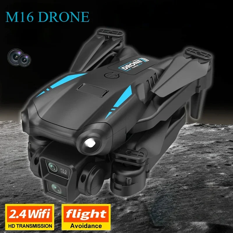 M16 Drone 5G Optical Flow Switching Drone Dual Camera GPS 4K Aerial Drone Wifi FPV Foldable Remote Control Toy Chlidren Gift