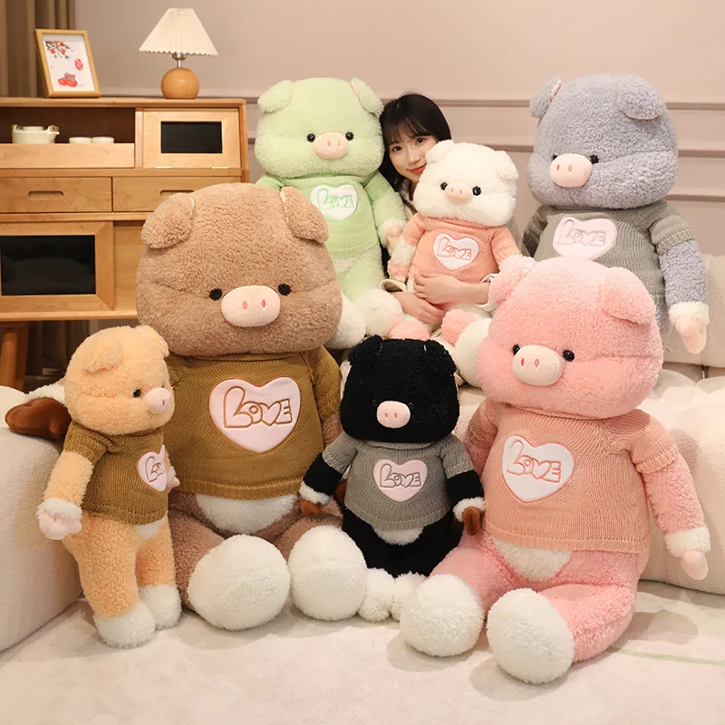 

Милая плюшевая игрушка-подушка со свиньей, обнимающая мягкая игрушка и успокаивающая кровать Buddy для мальчиков и девочек, очаровательный подарок