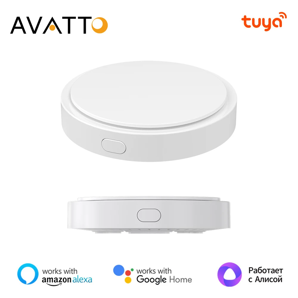 AVATTO Tuya WiFi Human Presence Motion Sensor Millimeter Wave Radar Motion Detector With Luminance Works With Alexa,Google Home