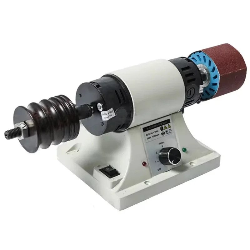 220V Leather Polishing Burnishing Machine Mini Desktop Leather Edge Grinding Machine Polishing Tools Side Polisher