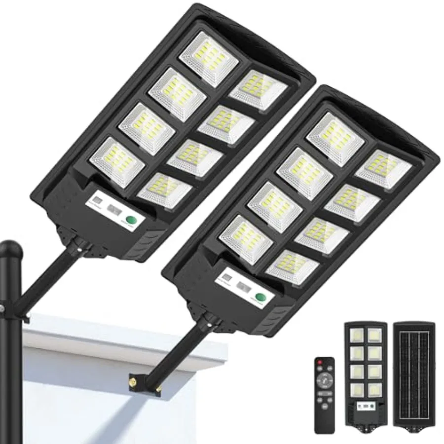 

Solar Lights Outdoor 6000K LED Solar Lights Outdoor Waterproof Solar Flood Lights Outdoor with Motion Sensor and Remote Control
