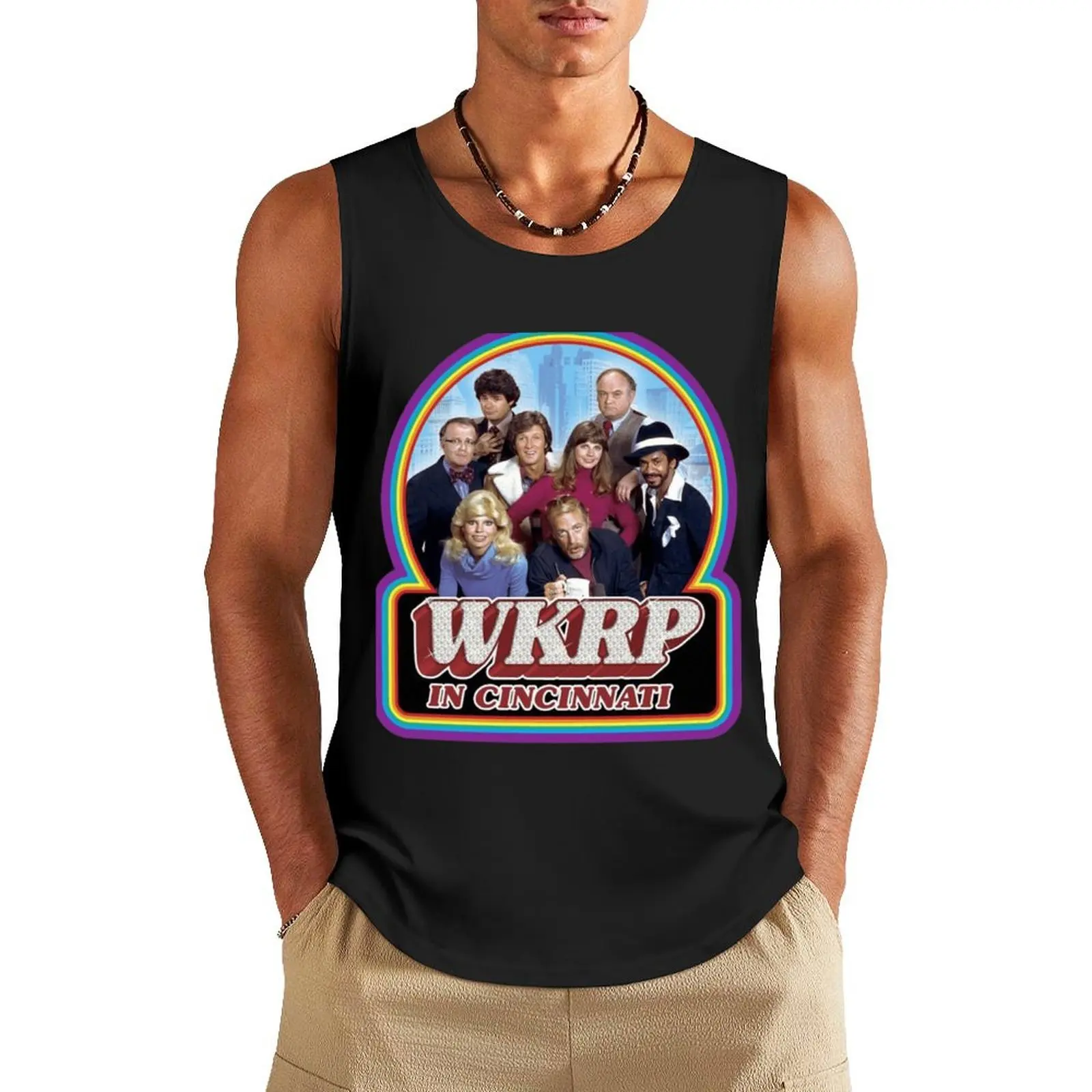 Майка Wkrp в Цинциннати, одежда для спортзала, Мужская одежда для спортзала