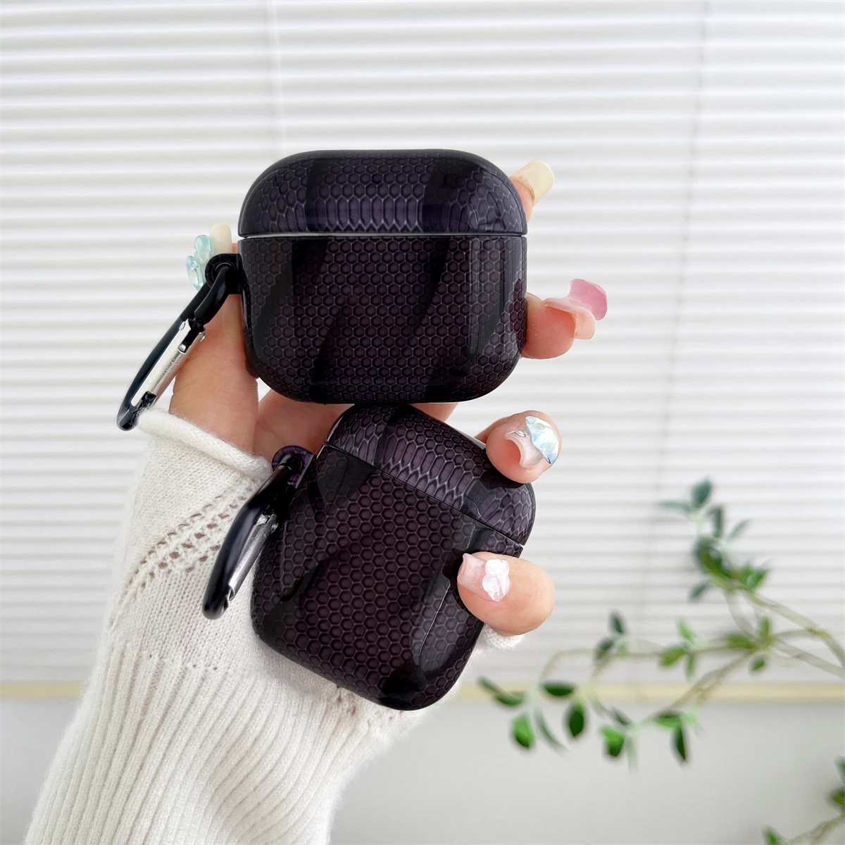 Black sponge Suitable For AirPods 3 2 1 Pro2 Pro Film Soft Case Headphone Cover Protective Cover