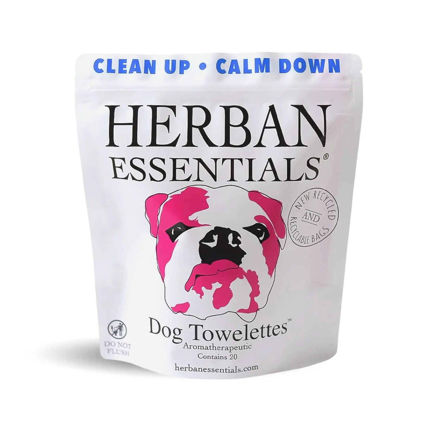 

Dog Grooming Wipes with Essential Oils for Cleaning Deodorizing Allergy Relief Natural Individually Wrapped 20 Count