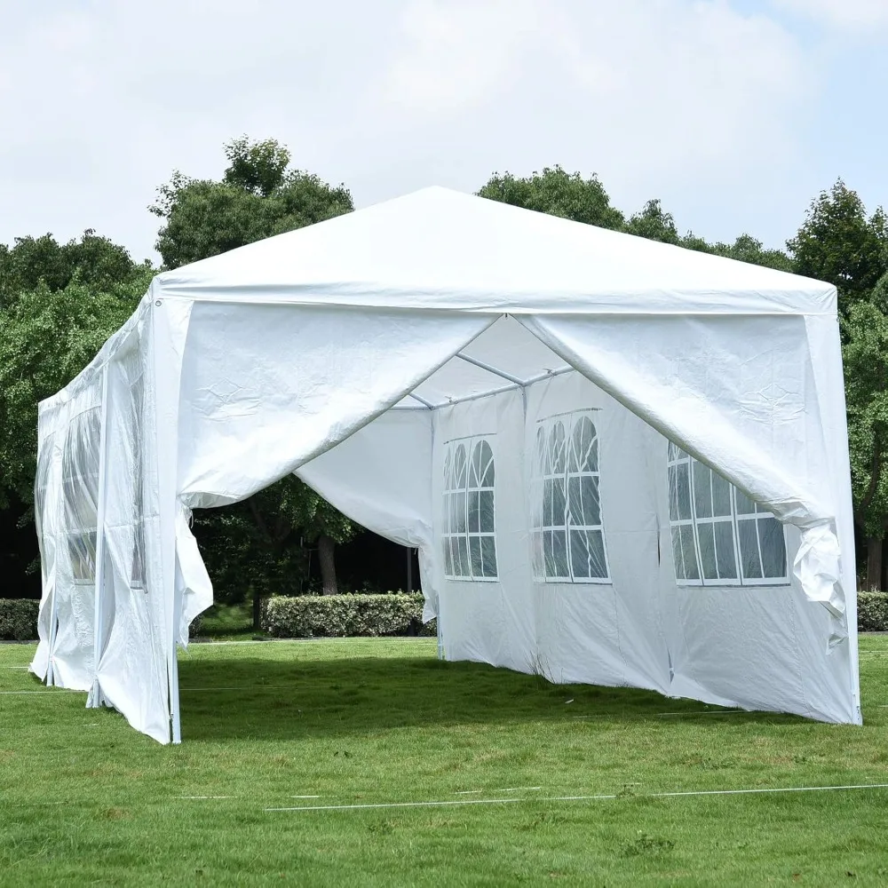 

10x30 Feet Outdoor Canopy Tent Wedding Party Waterproof Gazebo Pavilion with Removable Sidewalls, Customized