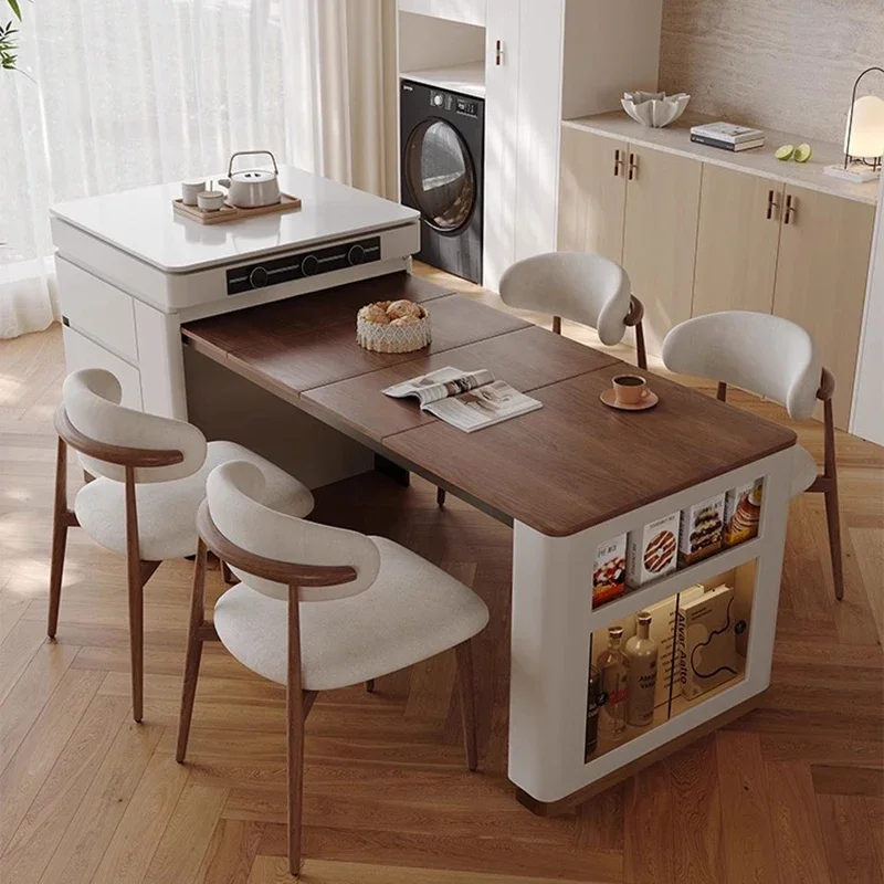 #Kitchen Console Dining Table Modern Wood Chairs Study Dining Table Restaurant Terrace Extendable Muebles Living Room Furniture