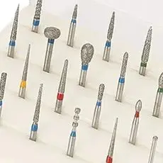 

24 шт./кор., наборы высокоскоростных сверл для наконечников, алмазные биты и сверла для размещения, стоматологические аксессуары