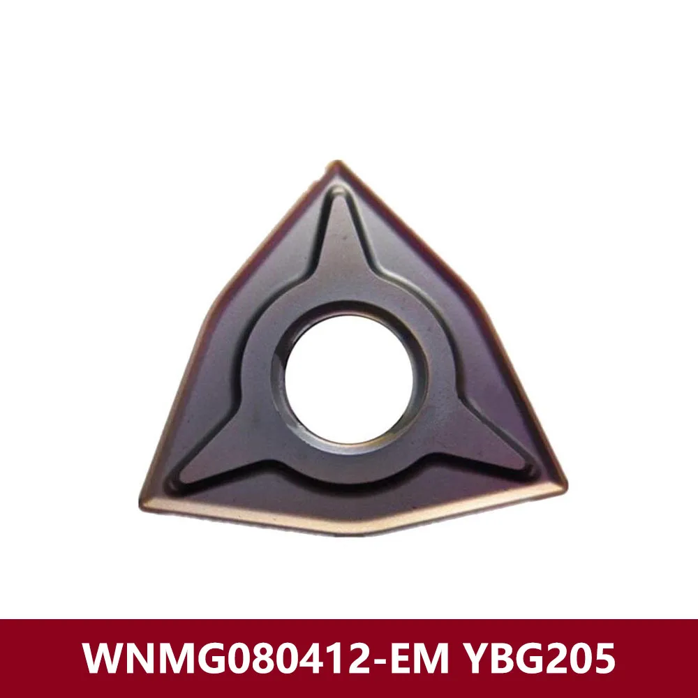 WNMG332-EM WNMG060408-EM YBG205 CNC Carbide Inserts WNMG 060408 EM WNMG0604 Original Machine External Turning Tools WNMG06 Bar