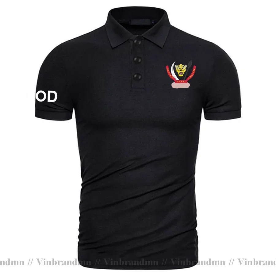 DR Congo COD DRC DROC Congo-Kinsha Congolese polo shirts men short sleeve white brands printed for country 2022 cotton nation 20