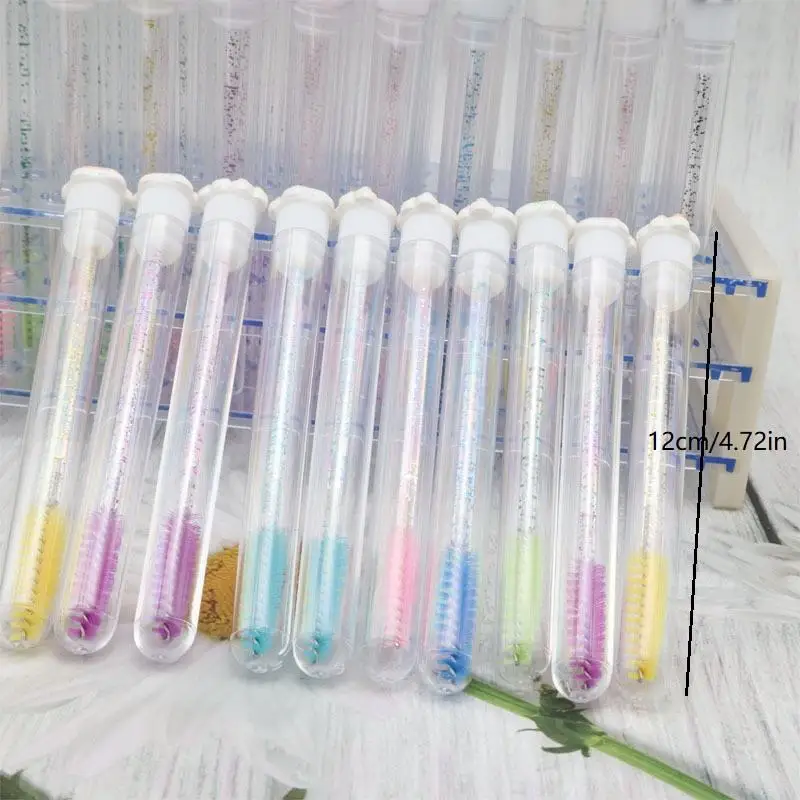 หลอดแปรงมาสคาร่าแบบใช้แล้วทิ้ง แปรงปัดขนตาแบบใช้ซ้ำได้ ป้องกันฝุ่น หลอดเก็บแปรงปัดขนตา ลายอุ้งเท้าแมวการ์ตูน