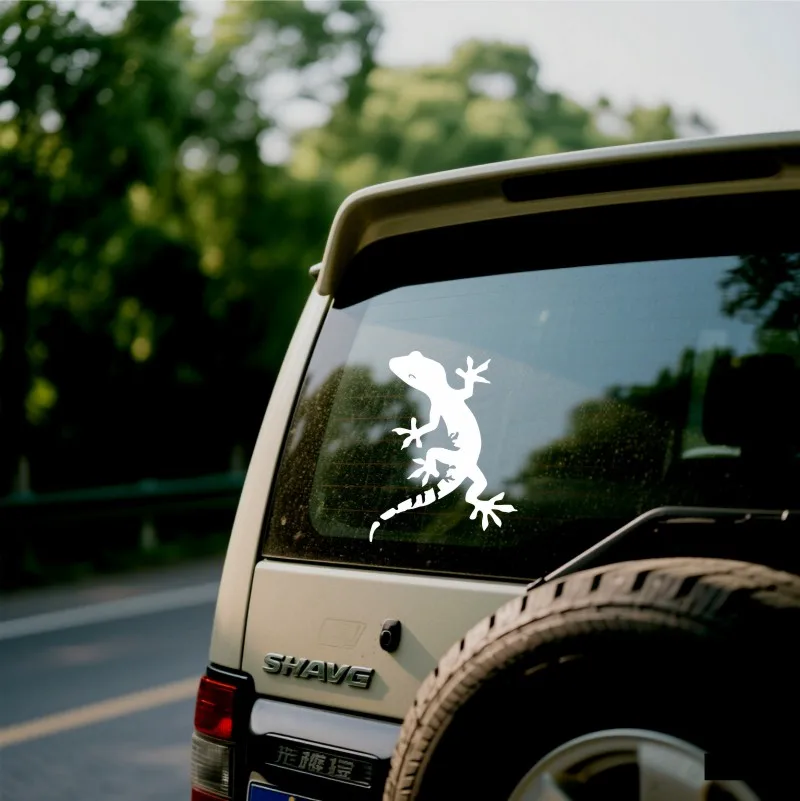 Gecko strolling pickup truck window glass car off-road  pull pattern motorcycle modified decorative waterproof vinyl sticker 449