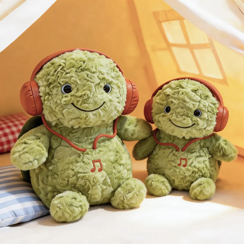 Soft Fluffy Turtle Plush toy  Cute Stuffed Animal Ideal for Cuddling, Holiday Presents and Home Ornaments.