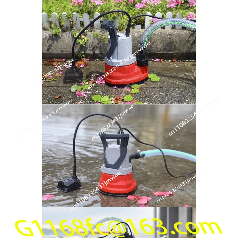 Low Water Level Pump 220v High Head Manual Slurry Water  Bottom Suction Small Household Submersible