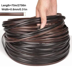 Wicker Repair Kit Flat Smooth Synthetic Rattan Supplies Brown Gradient for Patio Furniture Sofa Garden Basket Weaving