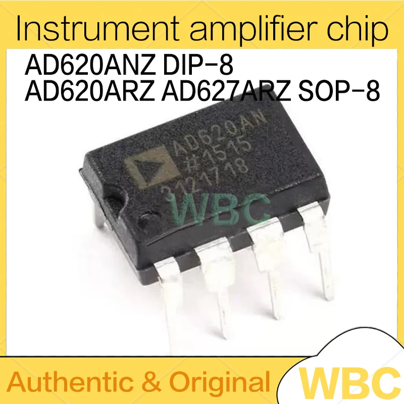 5Pcs/Lot AD620 AD620ANZ DIP-8 AD620 AD620AR AD620ARZ AD627ARZ SOP-8 Instrument amplifier chip new original