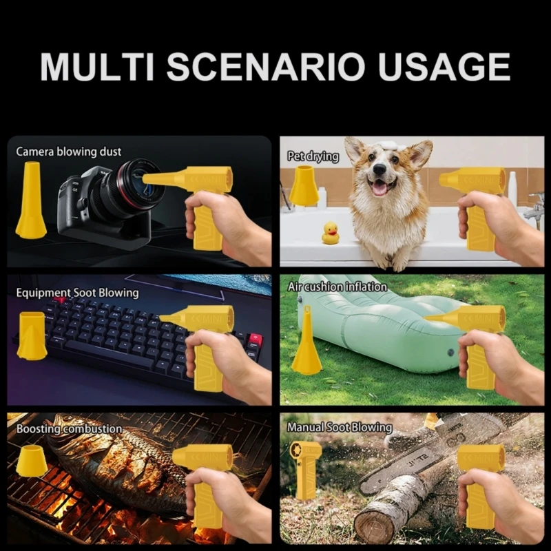 Blower Blower 105000 دورة في الدقيقة من هواء الهواء مع 5 فوهات قابلة للتبديل خفيفة الوزن #6