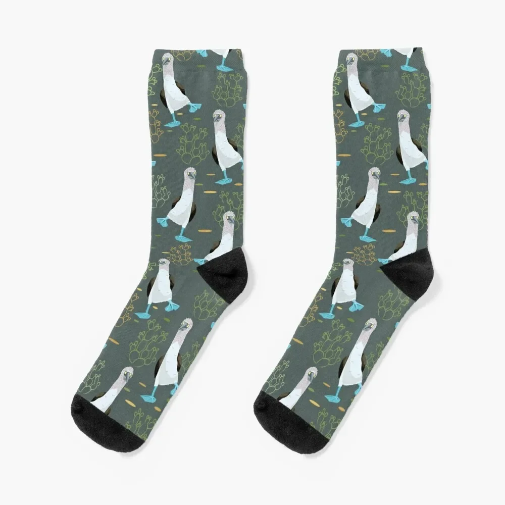 

Dancing blue-footed boobies pattern Socks funny gift luxury hip hop Girl'S Socks Men's