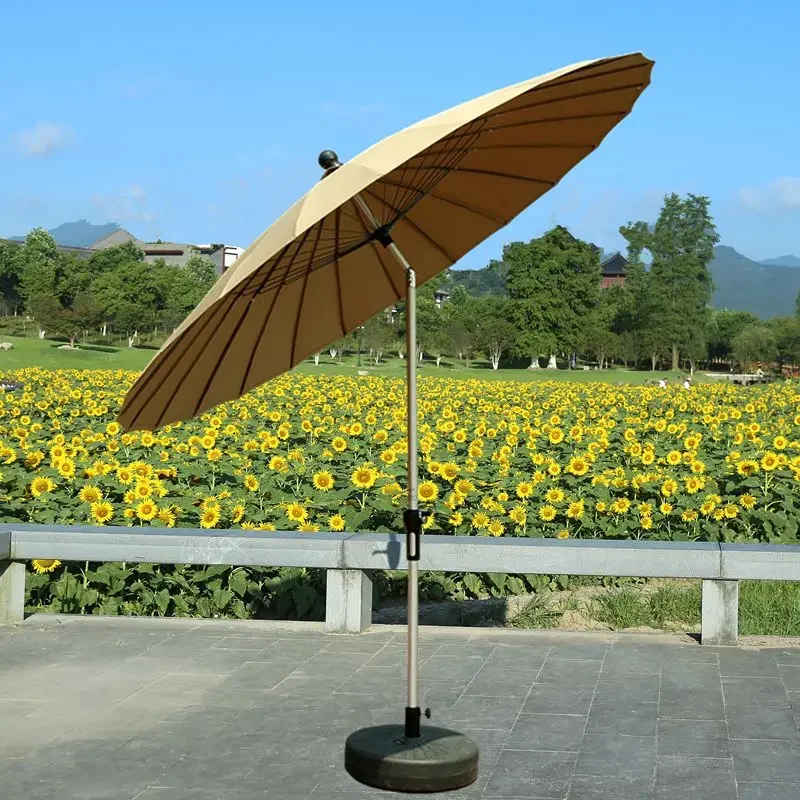 Large Parasol Square Portable Folding Beach Umbrella Accessories Skewer Outdoor Fixing Patio Furniture De Plage Umbrellas Garden