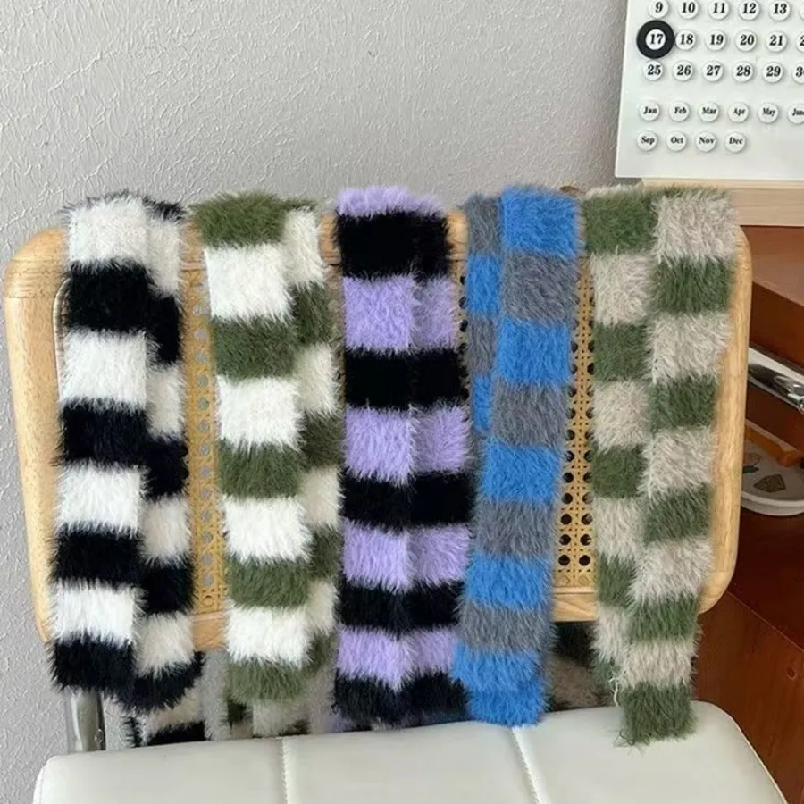 Hot Girl Sweet Cool Style Hut Stern gestreifte Plüsch-Strickmütze Vielseitig für Herbst und Winter – Detail 20