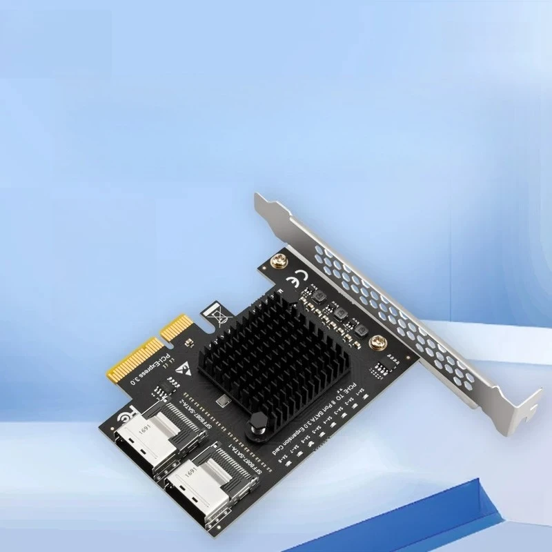 New PCI-E to SFF-8087 adapter card, 8-disk mini SAS/SATA 3.0 hard drive expansion card, 6G8 port hard drive card