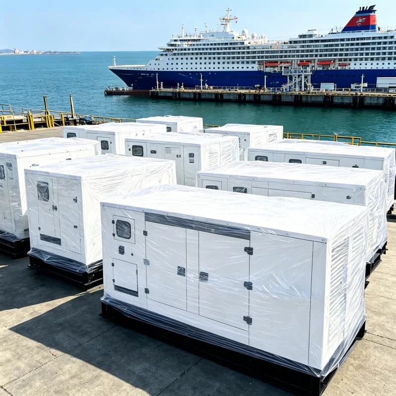 Standby Generator Set Three Phase Emergency Response Fire Station Backup Power Police Department Communication System Customized