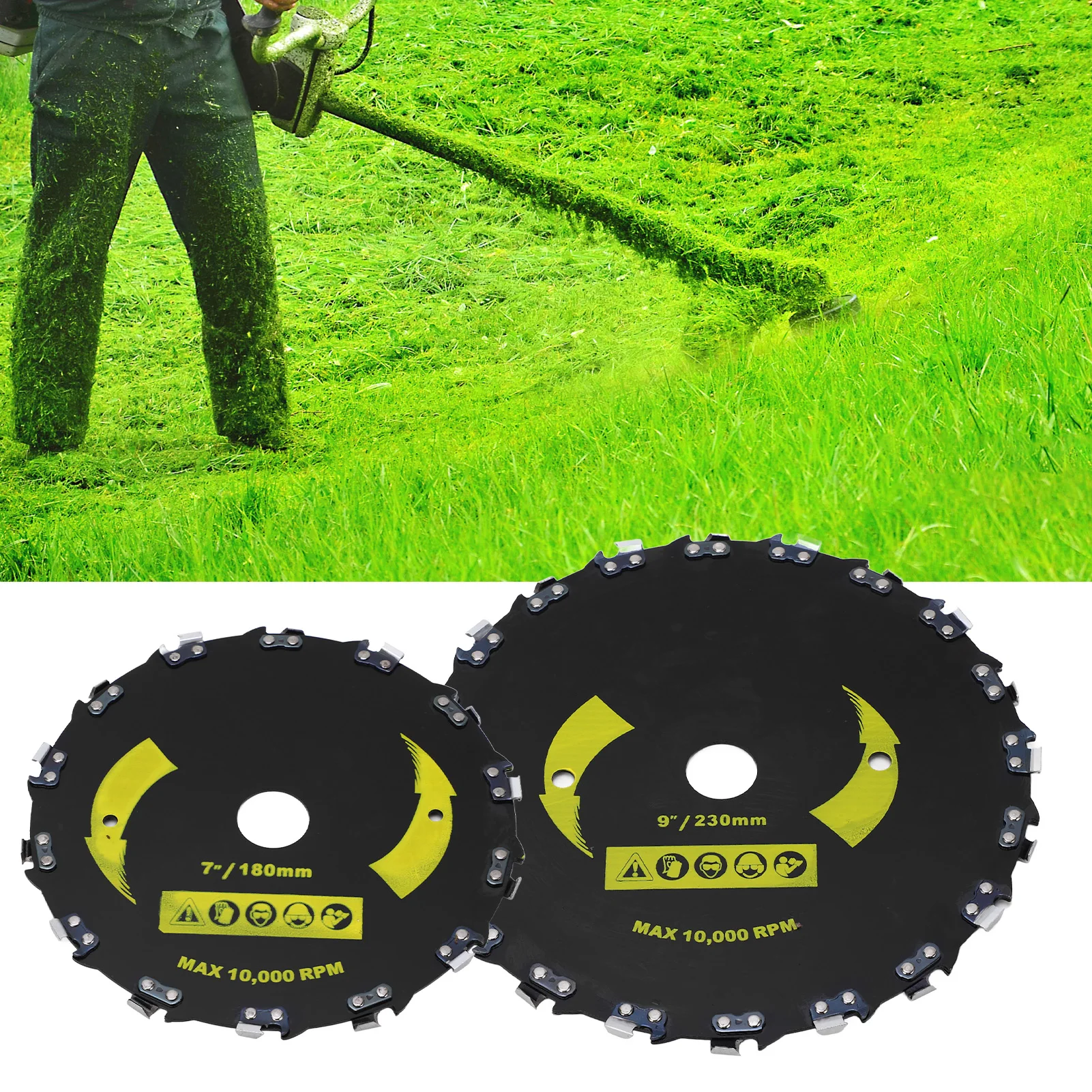 

Wood Carving Chain Disc Right Angle Chain Disc Alloy Steel Blade Chainsaw Wheel Disc for Wood Plastic Carving Shaping