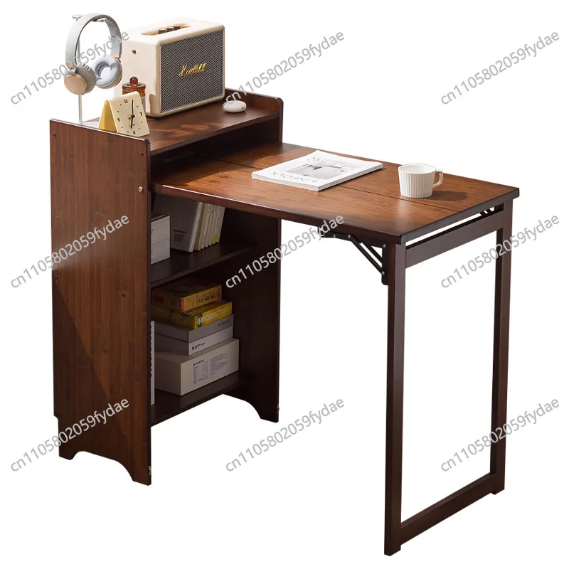 

Solid wood folding desk student household computer desk bedroom small apartment bedside study small table simple desk