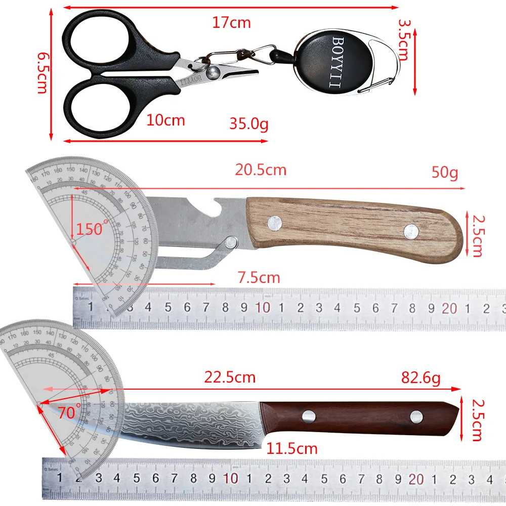 Damascus Steel Steak Kitchen Knife Set,Peeler, Stainless Steel Sharp Paring Fruit Knife With Scissors, Small Straight Knife