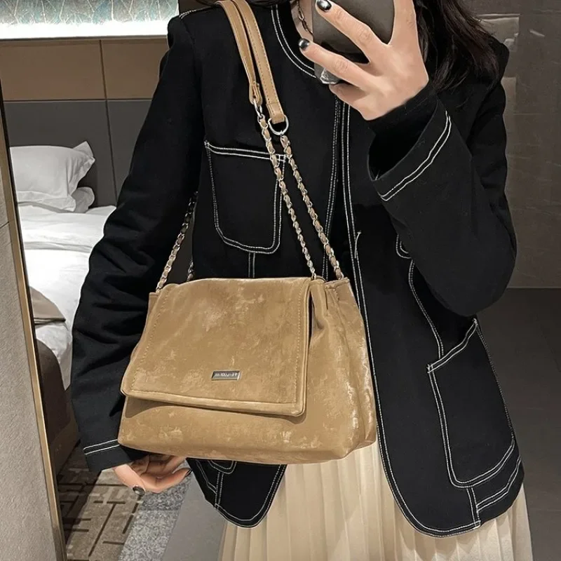 Stylish Commuter Leather Tote Bag Women Handbag Designer Shoulder Crossbody Purse Vintage Diaper Bag
