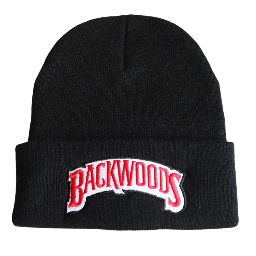 Hip-hop embroidered lettering Cap Men Women backwoods Knitted Wool Hat BACKWOODS embroidered knitted Caps with a hood Caps