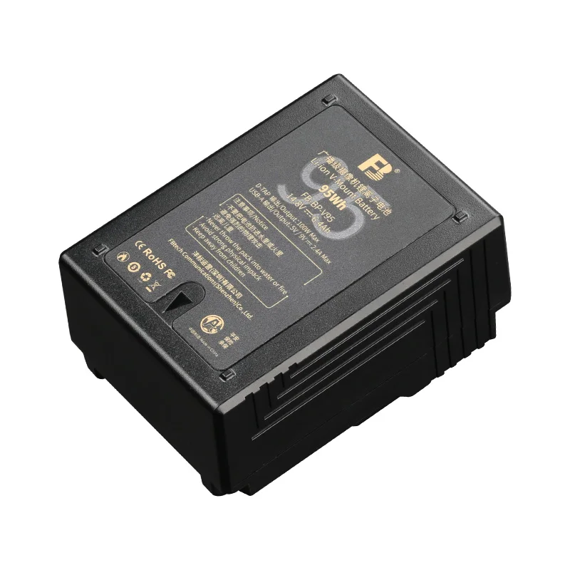 FB BP-V95 6.4Ah 95Wh High Capacity broadcast camera Battery for  Professional hd Video Camera Camcorder or LED Lights