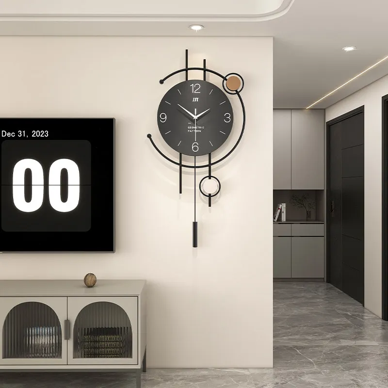 Office Electronic Wall Clock Clockwork Bedside Metal Kitchen Wall Clock Decoration Mechanic Reloj Cocina Pared Home Decoration