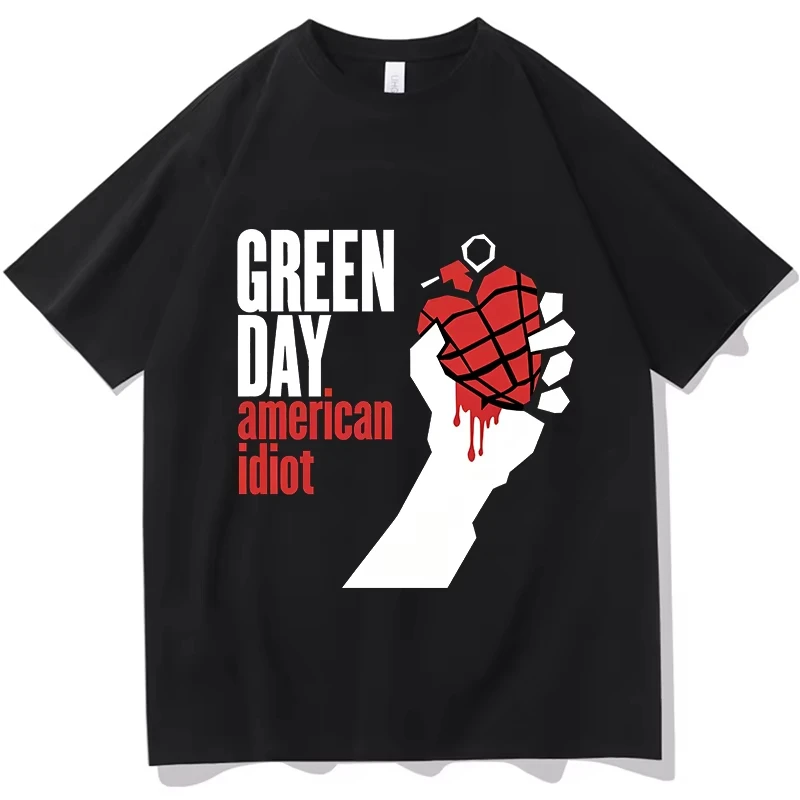 Green Day I'm Never Gonna R.I.P Vintage Graphic Tee Harry High Quality Cotton T Shirt Women Men Casual Short Sleeved Streetwear
