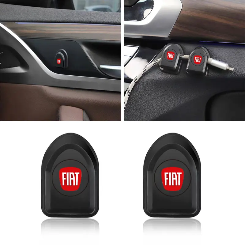 Mini Car Hook Organizer Storage USB Cable Key Storage Self Adhesive Wall Hook For Fiat Ducato Abarth Tipo Panda Bravo Doblo