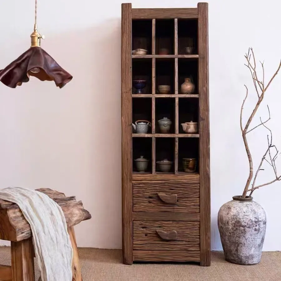 Old Elm Bogu Frame Display Cabinet Huadubao Pavilion Partition Cabinet Chinese Tea Room Cabinet